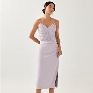 Love Bonito Avalynn Ruched Pencil Skirt Size M